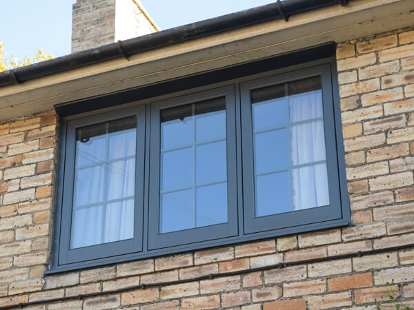 Heritage windows in Anthracite Grey